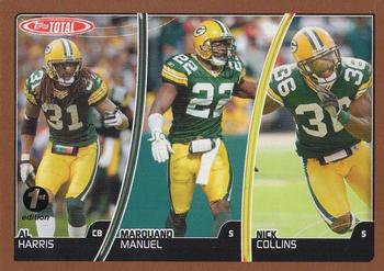 2007 Topps Total - 1st Edition Copper #125 Marquand Manuel / Nick Collins / Al Harris Front