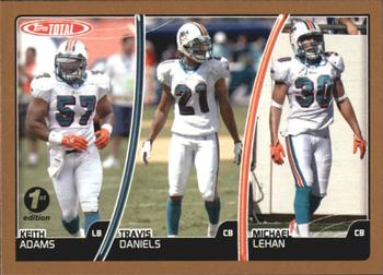2007 Topps Total - 1st Edition Copper #139 Travis Daniels / Michael Lehan / Keith Adams Front