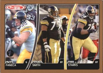 2007 Topps Total - 1st Edition Copper #160 Alan Faneca / Max Starks / Marvel Smith Front