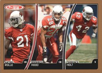 2007 Topps Total - 1st Edition Copper #182 Antrel Rolle / Roderick Hood / Terrence Holt Front