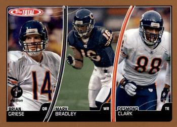 2007 Topps Total - 1st Edition Copper #196 Mark Bradley / Brian Griese / Desmond Clark Front