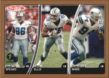 2007 Topps Total - 1st Edition Copper #203 DeMarcus Ware / Greg Ellis / Marcus Spears Front
