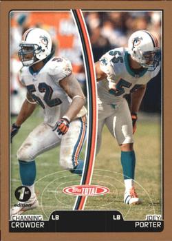 2007 Topps Total - 1st Edition Copper #224 Channing Crowder / Joey Porter Front