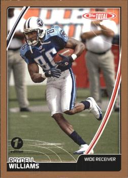2007 Topps Total - 1st Edition Copper #262 Roydell Williams Front