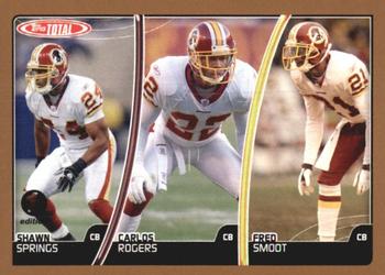 2007 Topps Total - 1st Edition Copper #267 Carlos Rogers / Fred Smoot / Shawn Springs Front