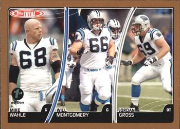 2007 Topps Total - 1st Edition Copper #279 Jordan Gross / Mike Wahle / Will Montgomery Front