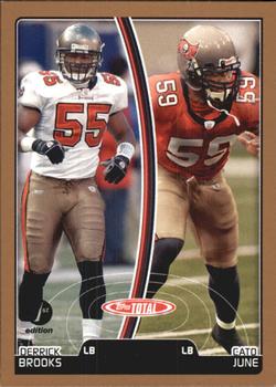 2007 Topps Total - 1st Edition Copper #346 Cato June / Derrick Brooks Front
