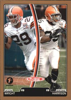 2007 Topps Total - 1st Edition Copper #373 Jason Wright / Jerome Harrison Front