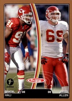 2007 Topps Total - 1st Edition Copper #395 Tamba Hali / Jared Allen Front