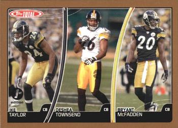 2007 Topps Total - 1st Edition Copper #421 Ike Taylor / Deshea Townsend / Bryant McFadden Front