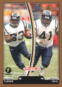 2007 Topps Total - 1st Edition Copper #423 Lorenzo Neal / Michael Turner Front