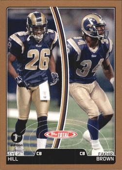 2007 Topps Total - 1st Edition Copper #429 Fakhir Brown / Tye Hill Front