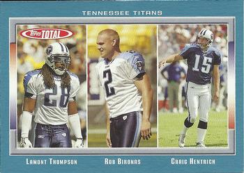 2007 Topps Total - Blue #350 Courtney Roby / Craig Hentrich / Rob Bironas Front