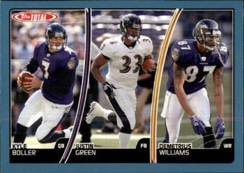 2007 Topps Total - Blue #8 Kyle Boller / Justin Green / Demetrius Williams Front
