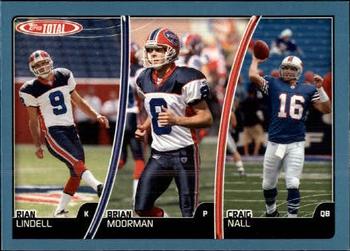 2007 Topps Total - Blue #19 Brian Moorman / Craig Nall / Rian Lindell Front
