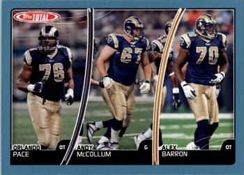 2007 Topps Total - Blue #87 Orlando Pace / Alex Barron / Andy McCollum Front