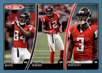 2007 Topps Total - Blue #99 Michael Jenkins / D.J. Shockley / Roddy White Front