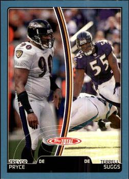 2007 Topps Total - Blue #101 Terrell Suggs / Trevor Pryce Front