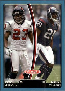 2007 Topps Total - Blue #120 Dunta Robinson / Dexter McCleon Front