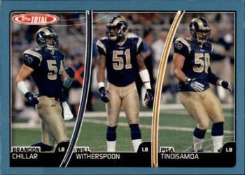2007 Topps Total - Blue #171 Brandon Chillar / Pisa Tinoisamoa / Will Witherspoon Front