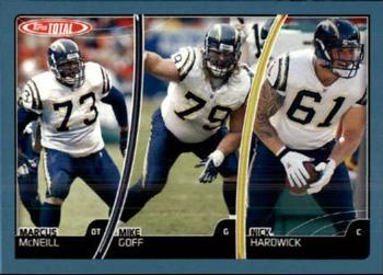 2007 Topps Total - Blue #250 Marcus McNeill / Nick Hardwick / Mike Goff Front
