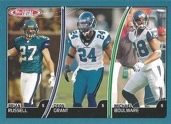 2007 Topps Total - Blue #256 Deon Grant / Brian Russell / Michael Boulware Front