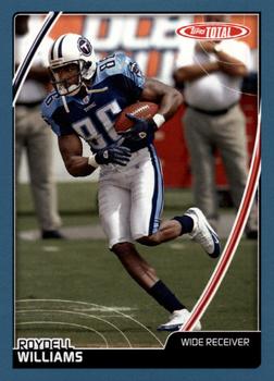 2007 Topps Total - Blue #262 Roydell Williams Front