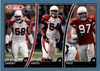 2007 Topps Total - Blue #268 Gerald Hayes / Calvin Pace / Karlos Dansby Front
