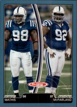 2007 Topps Total - Blue #302 Anthony McFarland / Robert Mathis Front