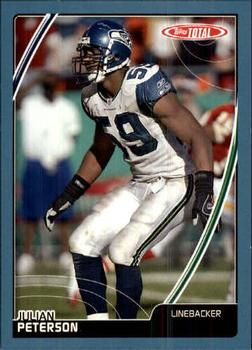 2007 Topps Total - Blue #341 Julian Peterson Front