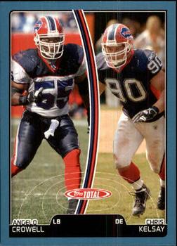 2007 Topps Total - Blue #361 Chris Kelsay / Angelo Crowell Front