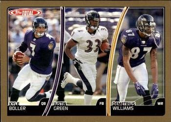 2007 Topps Total - Gold #8 Kyle Boller / Justin Green / Demetrius Williams Front