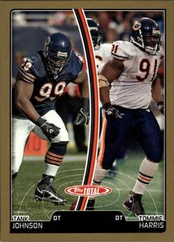 2007 Topps Total - Gold #23 Tommie Harris / Tank Johnson Front
