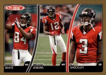 2007 Topps Total - Gold #99 Michael Jenkins / D.J. Shockley / Roddy White Front