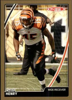 2007 Topps Total - Gold #106 Chris Henry Front