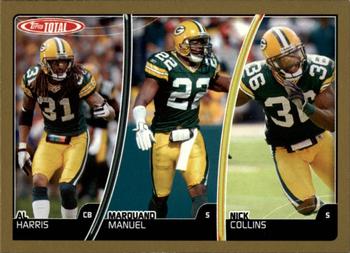 2007 Topps Total - Gold #125 Marquand Manuel / Nick Collins / Al Harris Front
