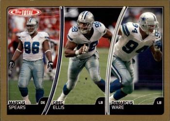 2007 Topps Total - Gold #203 DeMarcus Ware / Greg Ellis / Marcus Spears Front