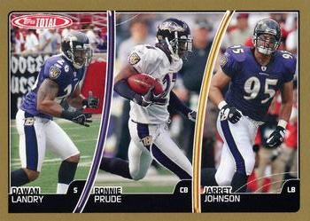 2007 Topps Total - Gold #276 Ronnie Prude / Jarret Johnson / Dawan Landry Front