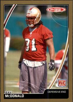 2007 Topps Total - Gold #515 Ray McDonald Front