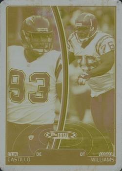 2007 Topps Total - Printing Plates Yellow #74 Luis Castillo / Jamal Williams Front