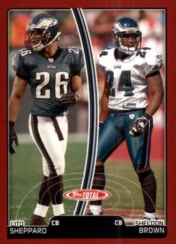 2007 Topps Total - Red #71 Sheldon Brown / Lito Sheppard Front
