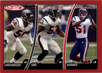 2007 Topps Total - Red #126 Morlon Greenwood / Shawn Barber / Shantee Orr Front
