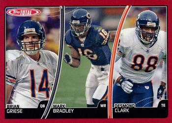 2007 Topps Total - Red #196 Mark Bradley / Brian Griese / Desmond Clark Front