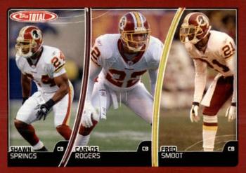 2007 Topps Total - Red #267 Carlos Rogers / Fred Smoot / Shawn Springs Front