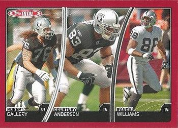 2007 Topps Total - Red #326 Courtney Anderson / Robert Gallery / Randal Williams Front