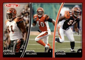 2007 Topps Total - Red #371 Robert Geathers / Madieu Williams / Landon Johnson Front