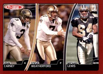 2007 Topps Total - Red #407 Steve Weatherford / Michael Lewis / John Carney Front