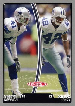 2007 Topps Total - Silver #26 Terence Newman / Anthony Henry Front