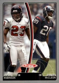 2007 Topps Total - Silver #120 Dunta Robinson / Dexter McCleon Front