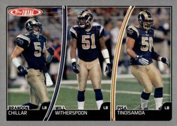 2007 Topps Total - Silver #171 Brandon Chillar / Pisa Tinoisamoa / Will Witherspoon Front